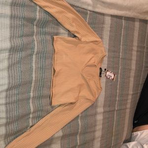 Tan crop top